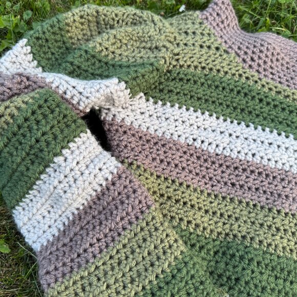 Poof Sleeve Knit Striped Sweater - Picture 2 of 2